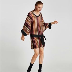 Striped Tunic with Belt size Small